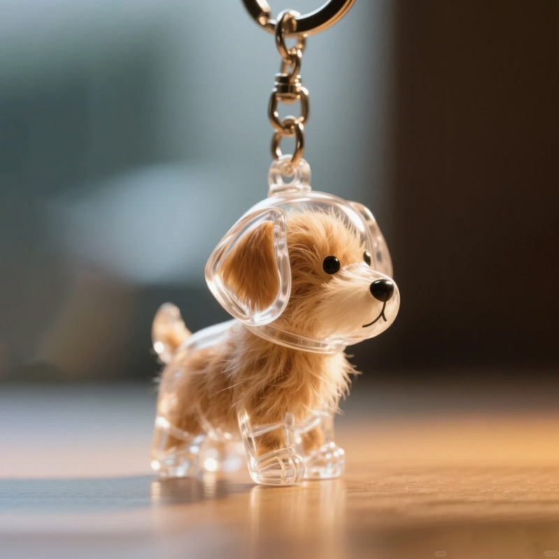 犬の毛収納かわいいペンダントキーホルダーバッグペンダントカプセルコレクション記念クリエイティブ漫画ペットの毛クロスボーダー|undefined