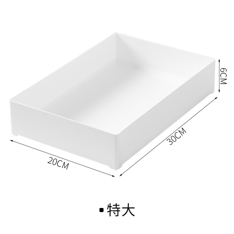 Cocina simple cajón caja de almacenamiento escritorio pluma sundries cosméticos papelería cocina PP plástico organización caja al por mayor