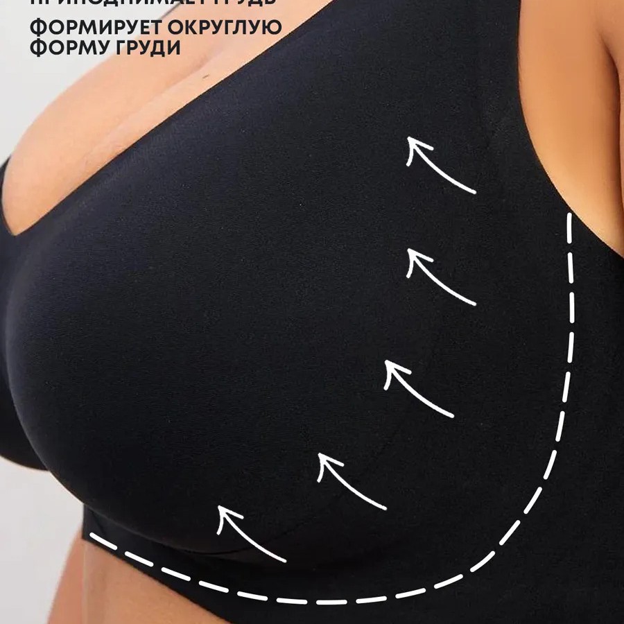 Plus Size Seamless Bra For Women Lifting And Shaping Large Breasts Wire-Free Reducing Side Breast Tissue And Preventing Sagging_voghion.com