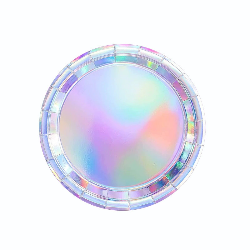 Spot engrosamiento 350g bandeja de papel de colores juego de vajilla de fiesta de cumpleaños desechable taza de papel mantel bandera