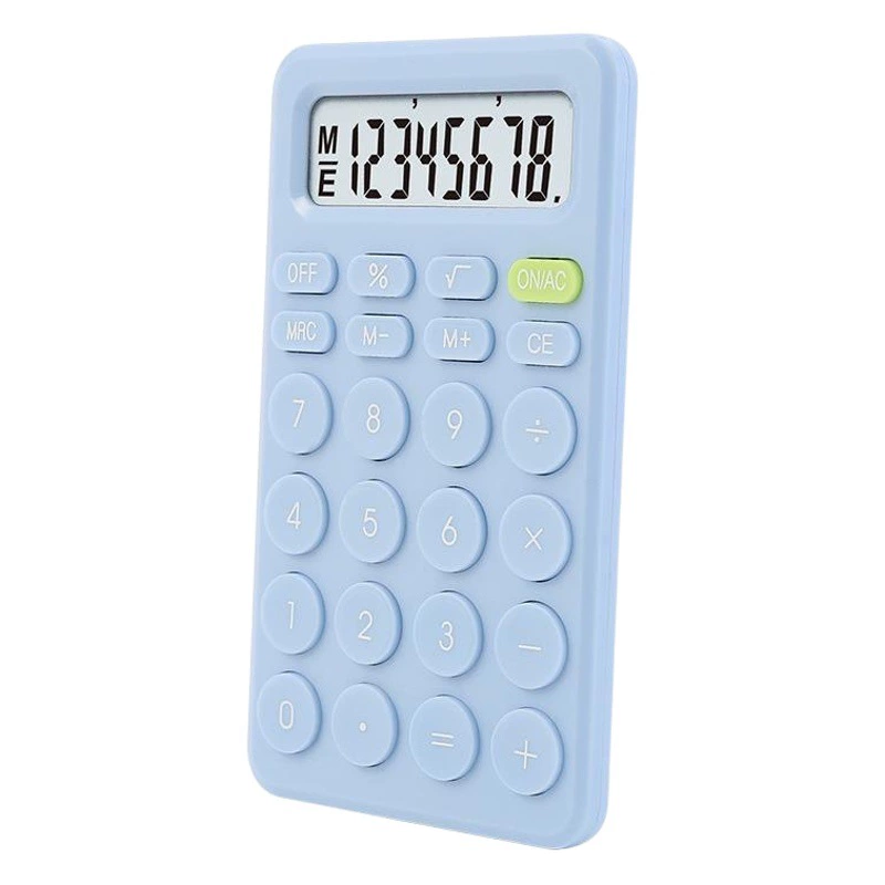 Калькулятор большого экрана сердца девушки Симпатичный креативный Macaron Color Простой портативный калькулятор кнопок RZ-809