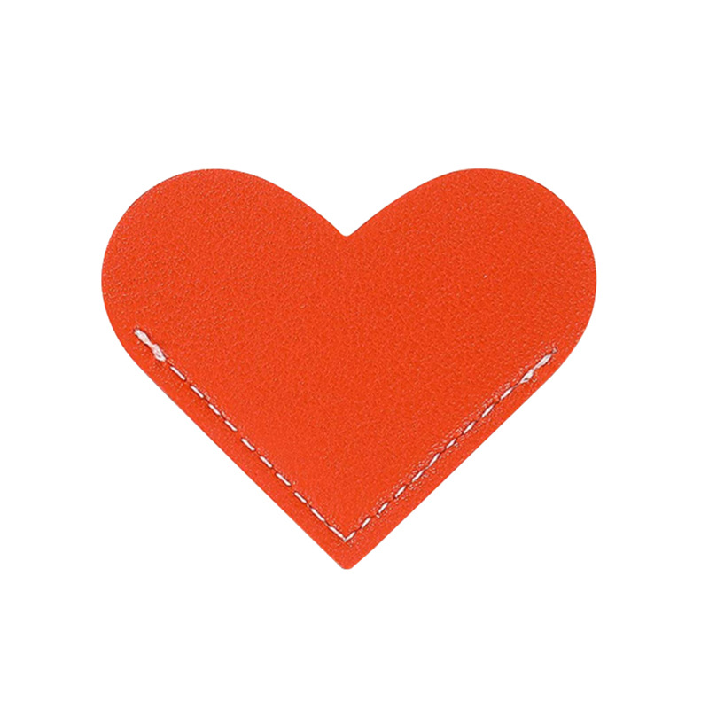 Los fabricantes suministran un gran número de en stock cuero amor notas adhesivas marcador regalo para amigos amor forma marcador pegatinas