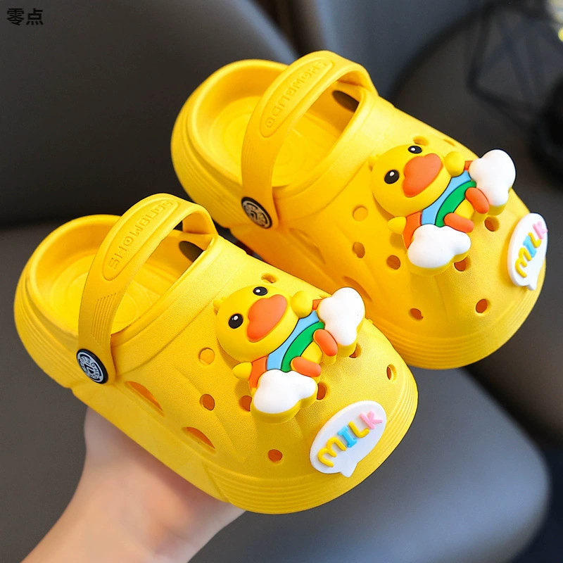 Детская обувь Croc для мальчиков, от 1 до 3 лет до 6 лет, тапочки на толстой подошве, нескользящие, бесплатная доставка, прямые продажи с фабрики