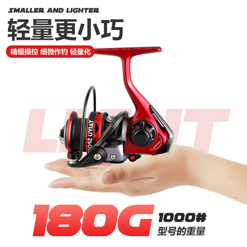 Taiyu force-discharging alarm micro-object spinning wheel 800 type ice fishing wheel 6.2:1 Xiekou Road Sliding Stream Road sub-fishing wheel