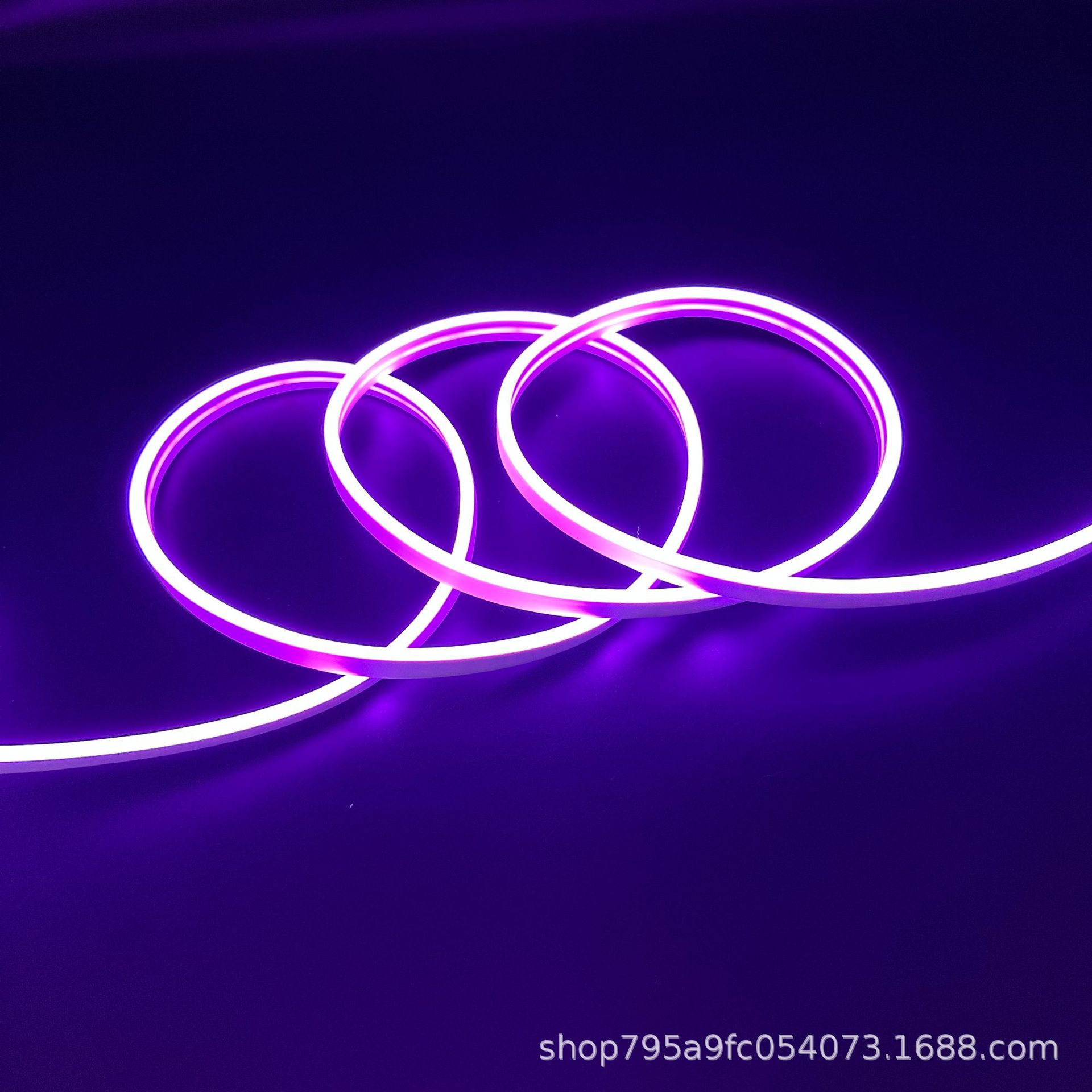 Led12V24V110V220V cinturón de neón tira de luz flexible suave 8 × 16 cinturón de luz ambiental luminosa lateral de un solo lado