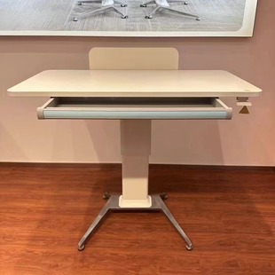 Large Table Office Lifting Lecture Desk Speech Desk White Movable Small Conference Lecture Desk with Drawers Host Desk