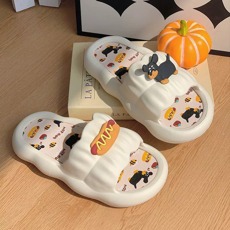 Slide, slippers, summer cute footwear platform with bow, wholesale