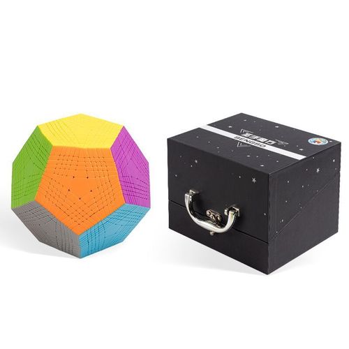 Holy hand high-level five-rubber cube solid color four-five-sixth-level seven-level eleventh-level five-rubber cube dodecahedron special-shaped rubik's cube toy