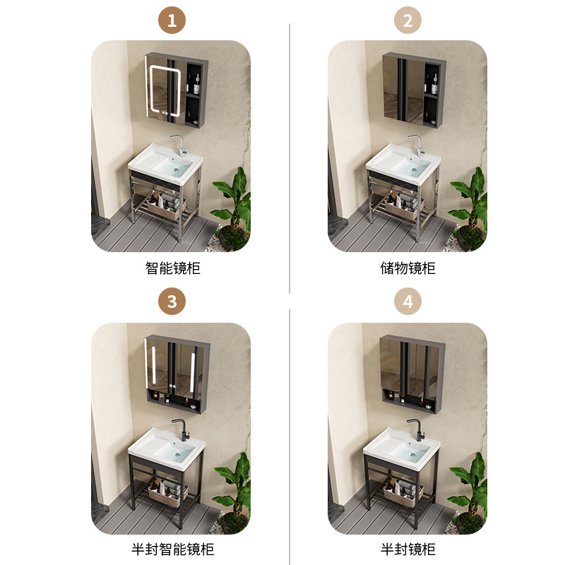 lavabo de cerámica acero inoxidable soporte tablero lavabo lavabo con tablero de fricción balcón lavabo lavabo integral lavabo piscina