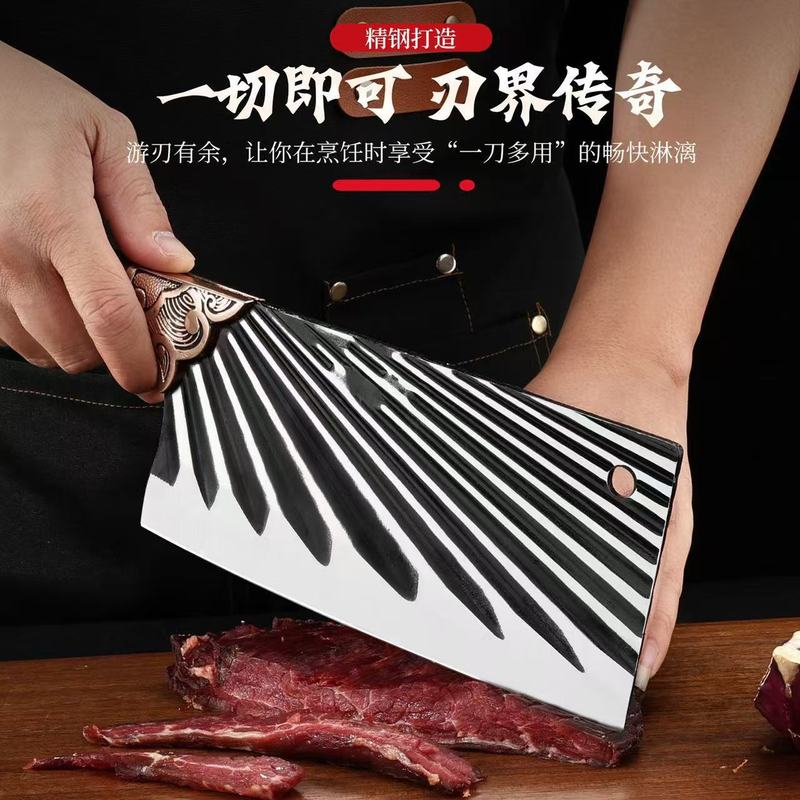 跑江湖菜刀家用斩切刀超快锋利切片刀切肉厨师专用不锈钢骨刀批发|undefined