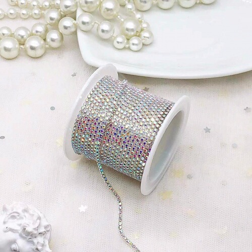 Wholesale 10 meters in roll diy intensive chain diamond chain clothing decoration accessories metal nail art rhinestone claw chain