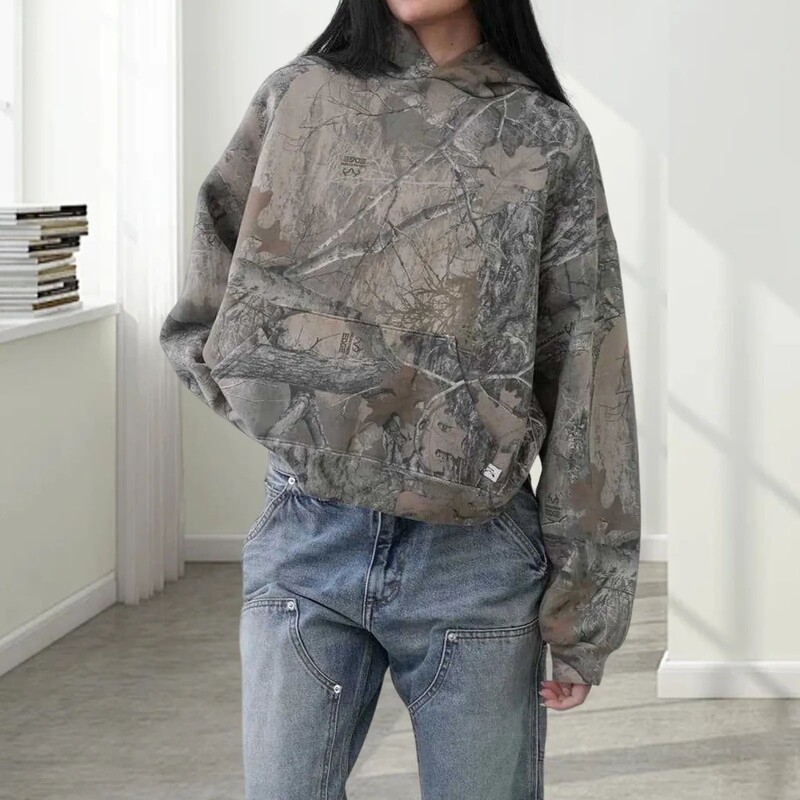 26 Cross-Border Independent Site Autumn Women's Camouflage Hoodie Fashion Jungle Maple Leaf Branch 3D Printed Sweatshirt Jacket 26 Cross-Border Independent Site Autumn Women's Camouflage Hoodie Fashion Jungle Maple Leaf Branch 3D Printed Sweatshirt Jacket