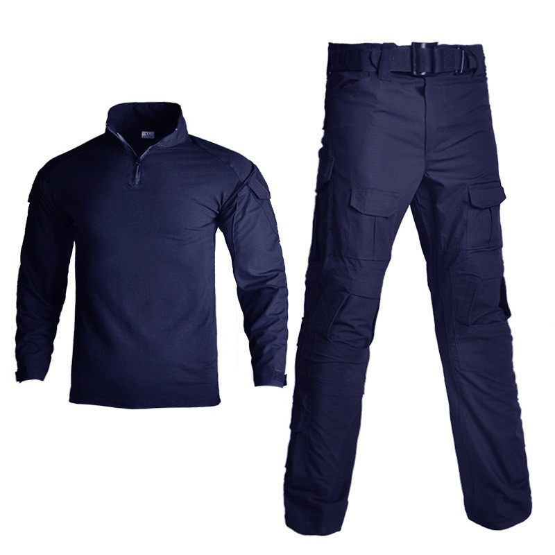 Traje Táctico de Camuflaje de Mezcla de Algodón, Transpirable y Resistente al Desgaste, para Entrenamiento