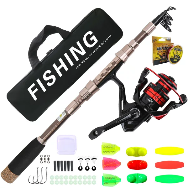 Foreign trade carbon fishing gear set 1.8M lure rod sea rod retractable long-distance casting rod fishing reel manufacturer wholesale