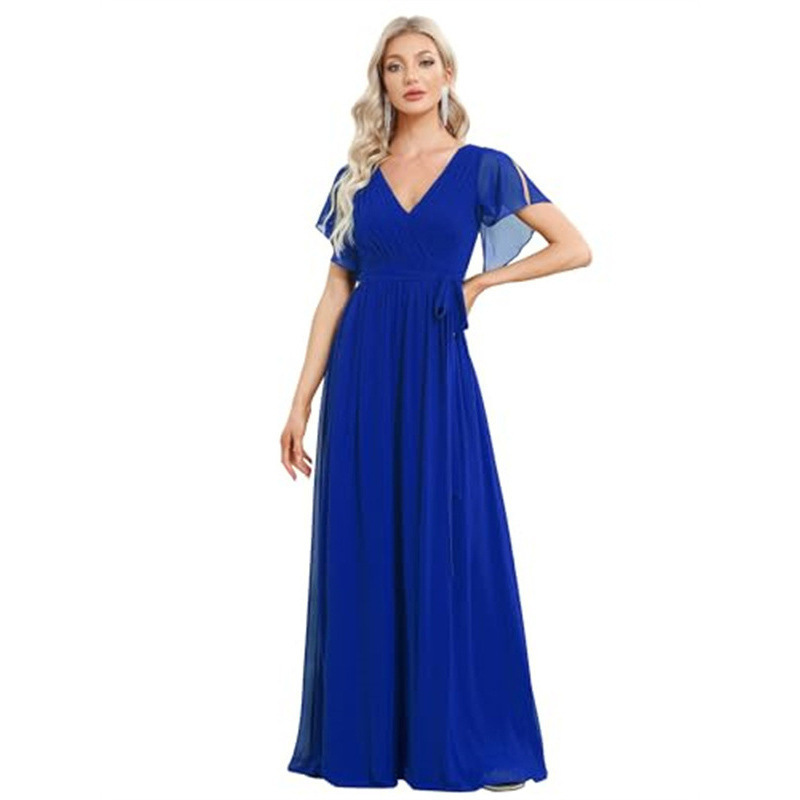 Amazon's new V-neck evening dress is slimming and elegant, plus-size maternity chiffon dress, high-waisted formal dress Amazon's new V-neck evening dress is slimming and elegant, plus-size maternity chiffon dress, high-waisted formal dress