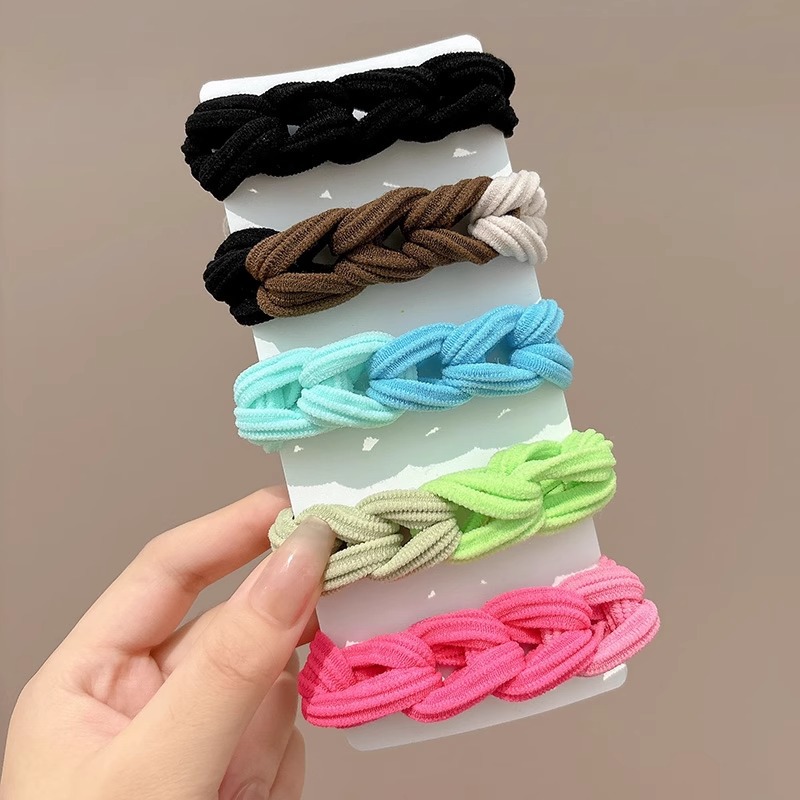 grueso de alta elástica mariposa trenzada cabello cabello de mujer cabello de cabello de cola de caballo cabello de alta sensibilidad correa de cabello adornamiento de cabello