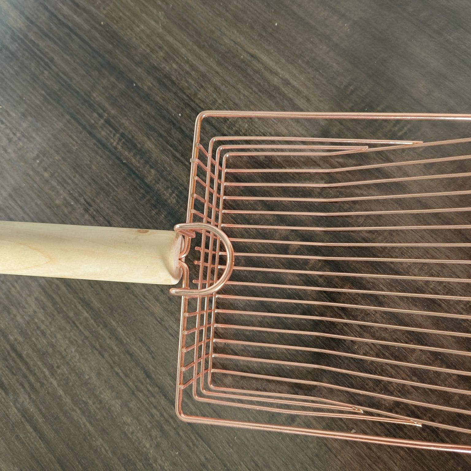 Grande pelle à litière pour chat en métal robuste et durable_voghion.com