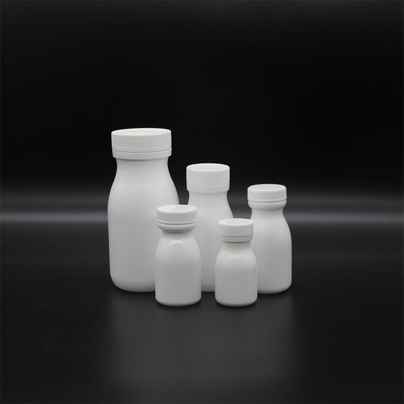 厂家批发100ml钙片牛奶瓶胶囊药丸糖果瓶 分装瓶 HDPE塑料瓶