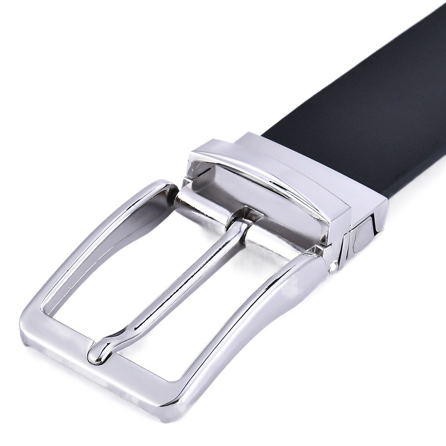 [Pequeña venta al por mayor] de piel de vaca pura hebilla giratoria cinturón de los hombres cinturón de cuero genuino hebilla Cinturón de piel de vaca Amazon