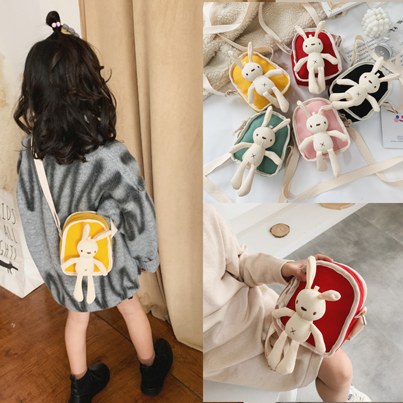 Cute Cartoon Rabbit Kids Crossbody Bag For Girls And Boys_voghion.com