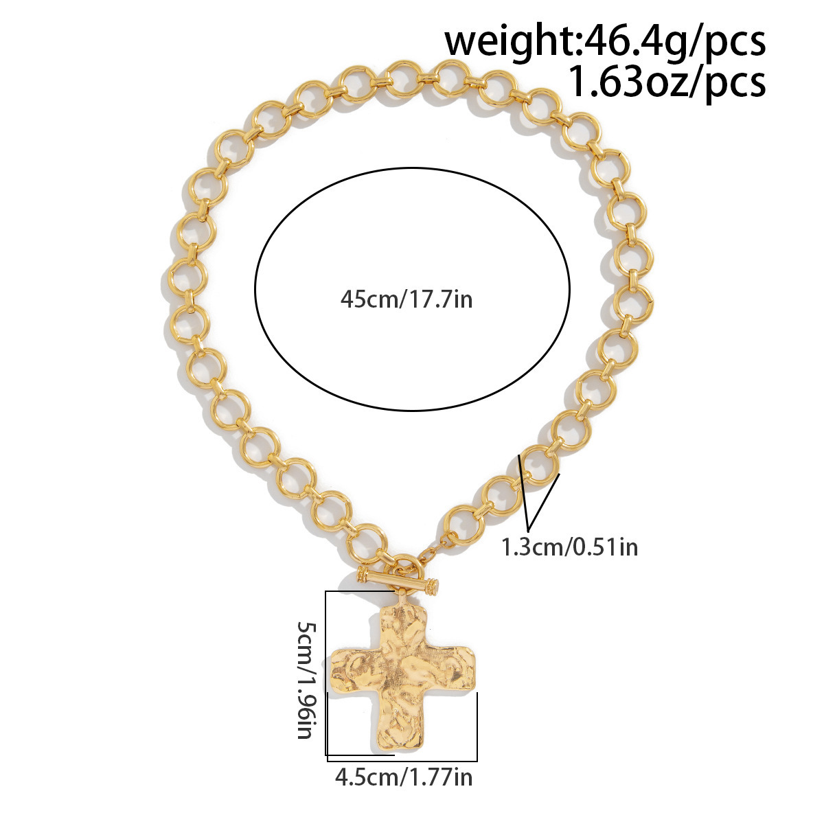 50g Weight Earrings, Necklace Classification 1 Piece, 1 Pair Quantity Holiday, Daily Occasion Alloy, Iron Material Cross Pattern Women's Gender Plating Design Vintage Style Style Vintage Style Cross Alloy Iron Plating Women's Earrings Necklace 无