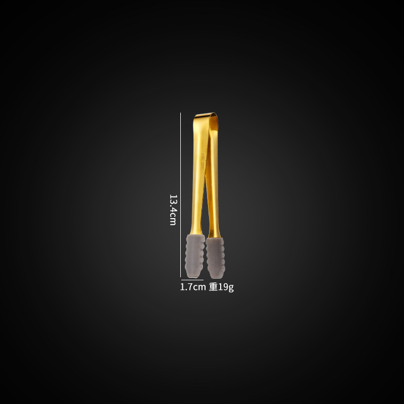 Золотой 304 силиконовый зажим для головы