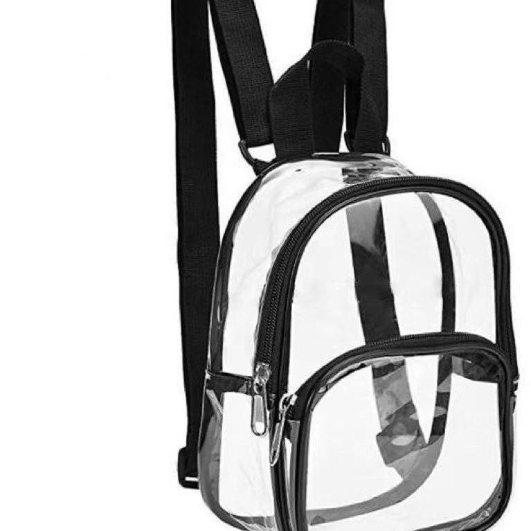 Spot Cross-Border Pvc Transparent Bag Outdoor Sports Bag Waterproof Mini Travel Bag Backpack Europe and the United States