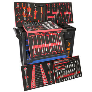 Cross-border hot 252 pieces 7 drawers new tools suit Blue, large set of repair tools to meet general maintenance