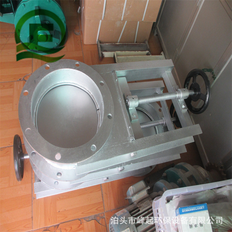 手动圆形插板阀400*400方口插板门DN900插板阀水渠闸阀执行器闸门