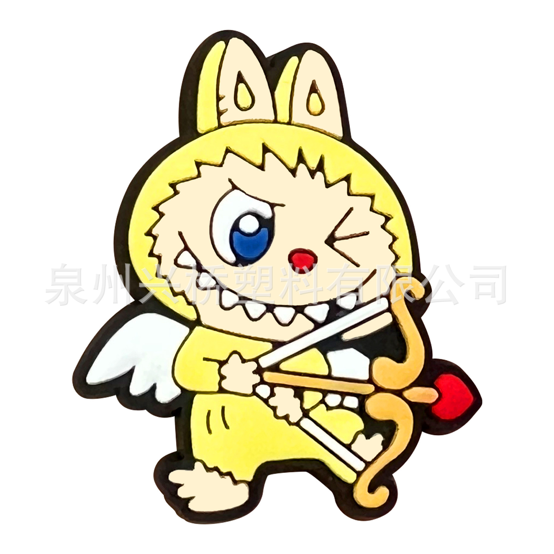 Labubu クロスボーダークロックス diy アクセサリーかわいい PVC ソフトゴム装飾バックル卸売クロックス靴アクセサリー