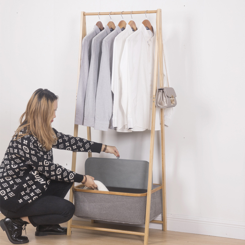 Ropa percha piso dormitorio percha portátil hogar sala de estar Internet celebridad luz percha de ropa de lujo simple perchero