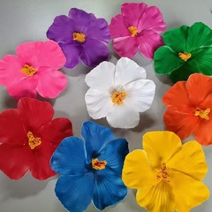 メーカー直販9cm卵の頭飾り水着花嫁の頭花DIY髪飾り材料扶桑花ヘアピン