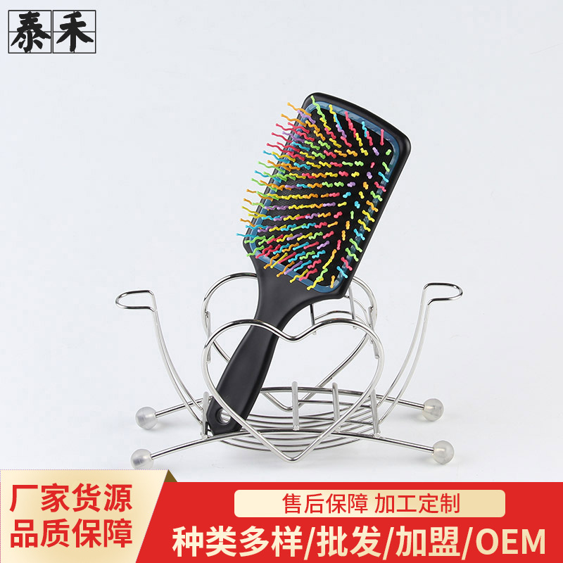 Fábrica al por mayor bolsa de aire peine herramientas de peinado del pelo del color del pelo peine plástico placa grande peine creativo