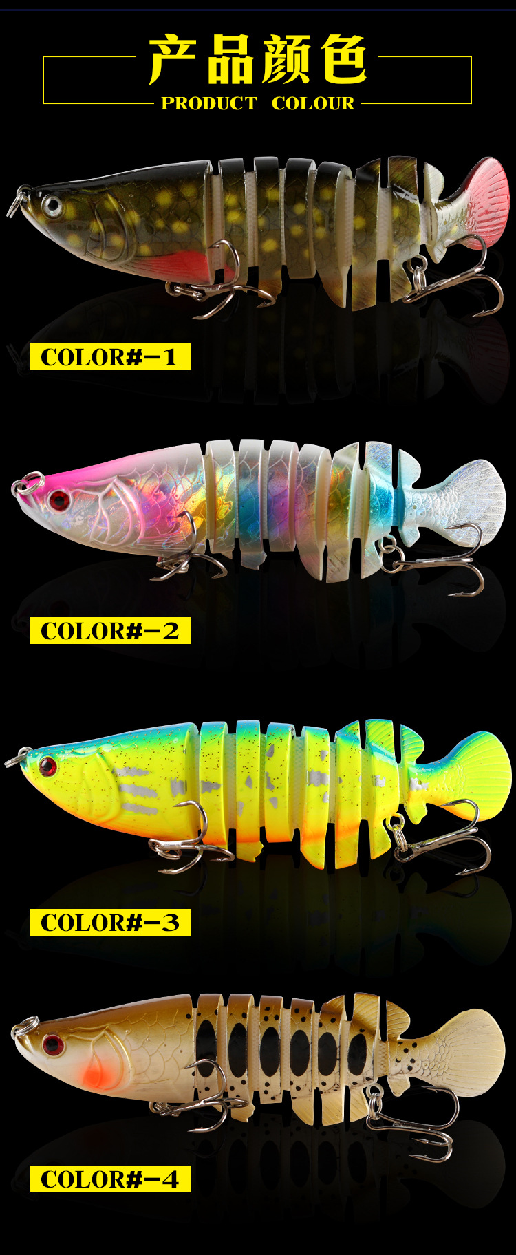 Hard Swimbaits Jointed Swimbait Fresh Water Bass Swimbait Tackle Gear