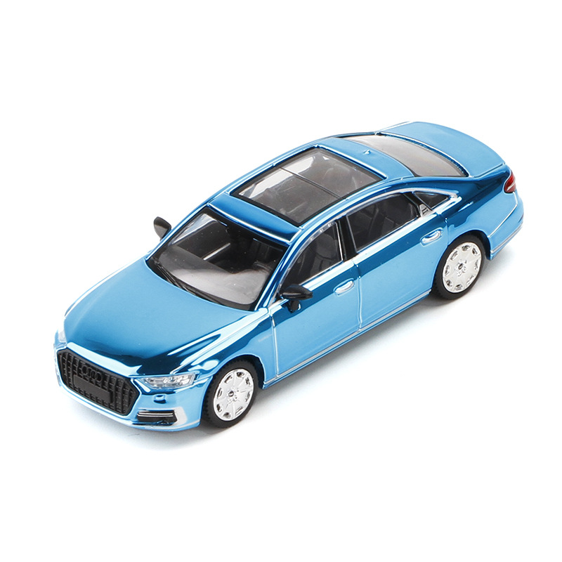 [박스] JKM 1:64 아우디 A8L HORCH 자동차 합금 모델 시뮬레이션 마이크로 모델 컬렉션