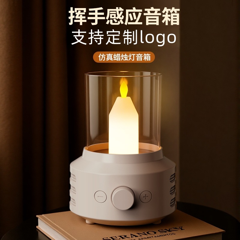Nuevo transfronterizo señalando luz de inducción altavoz bluetooth decoración de escritorio luces de atmósfera inalámbricas luces de camping al aire libre sonido bluetooth