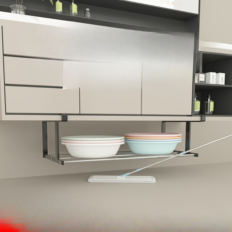 Basin storage rack under cabinet retractable bathroom cabinet…
