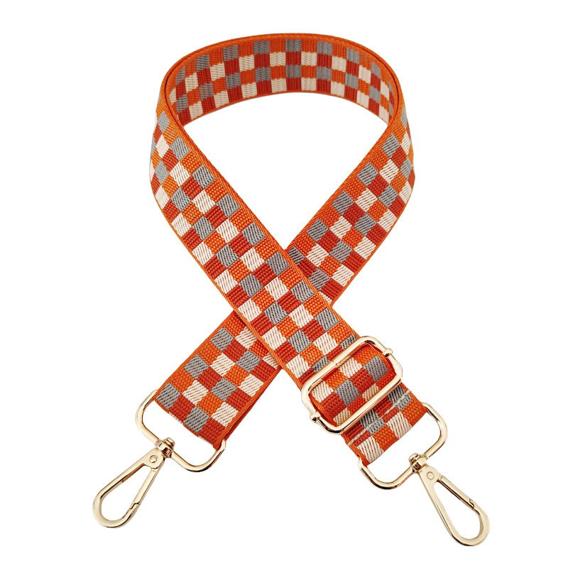 Polyester Plaid Bag Strap display picture 8