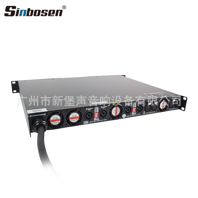 Exhibición de alta potencia profesionales de cuatro canales puros de matriz lineal digital de subwoofer pesado amplificador de potencia ktv