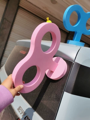 Other Automotive Exterior Supplies Decoration Clockwork Exterior Eva Toys - pink