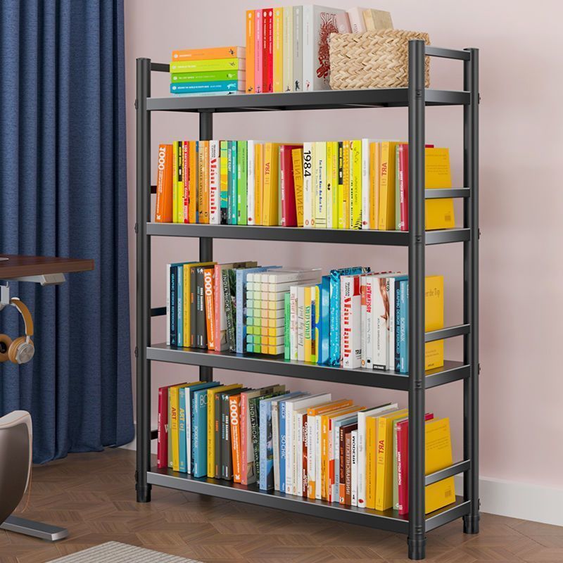 Steel Fence Bookshelf Floor-Standing Multi-Layer Shelf Storage Living Room Bookcase Kitchen Multi-Functional Dormitory Bedroom Storage Rack