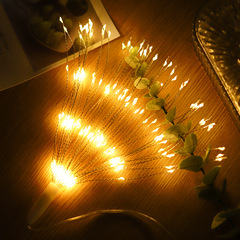 LED remote control copper wire fireworks lights Christmas courtyard anchor proposal shop window atmosphere decoration lanterns and fireworks lights