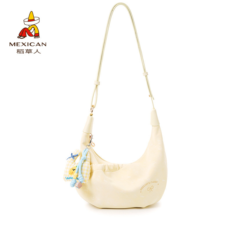 Scarecrow Bag Women's 2026 New Fashionable Shoulder Bag Versatile Cute Sweet Style Crossbody Bag Commuter Women's Bag