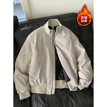 冬季新款男士教练飞行夹克加厚棉衣cleanfit短款大码青年潮外套男
