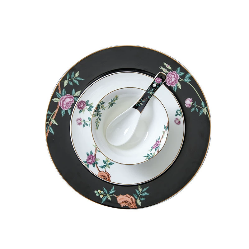 Tableware for hotel, ceramic set, 4 piece set