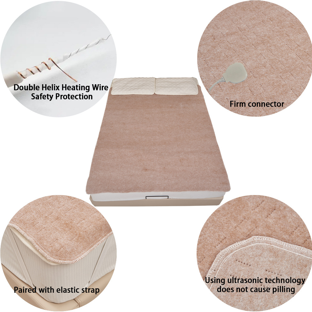 Coperta riscaldante elettrica standard 220V UE 110V Giappone USA AU Materasso caldo_voghion.com