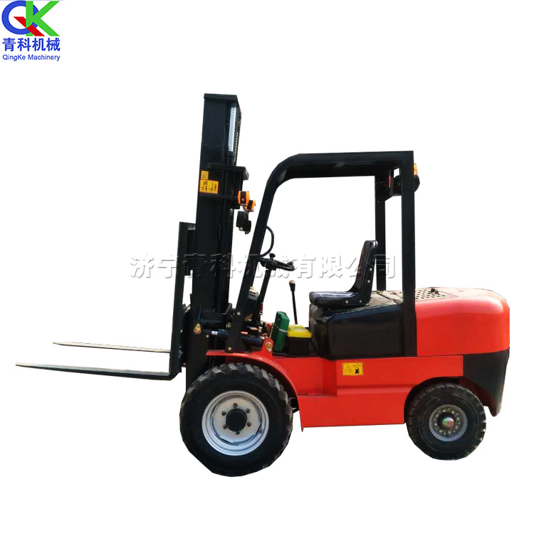 小型升降装卸运输车 仓库搬运货物叉车机 四支点平衡电叉车机