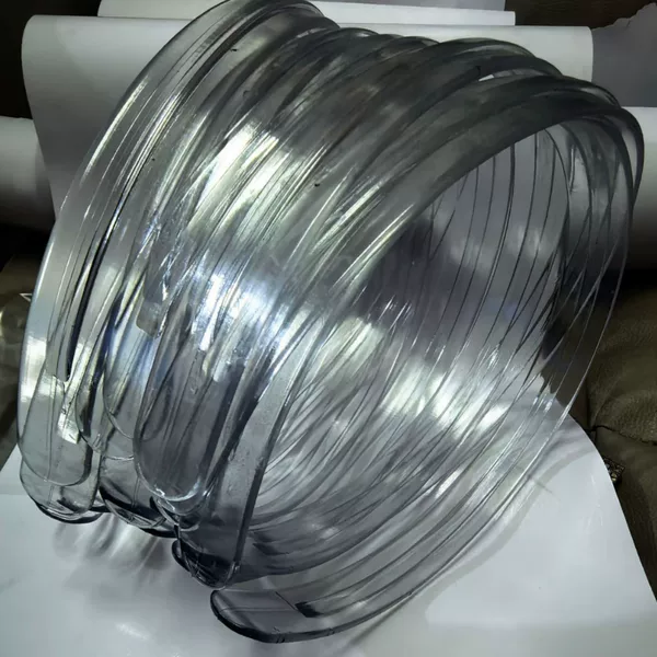 Manufacturer wholesale 48cm eco-friendly material transparent visor hat hair clip