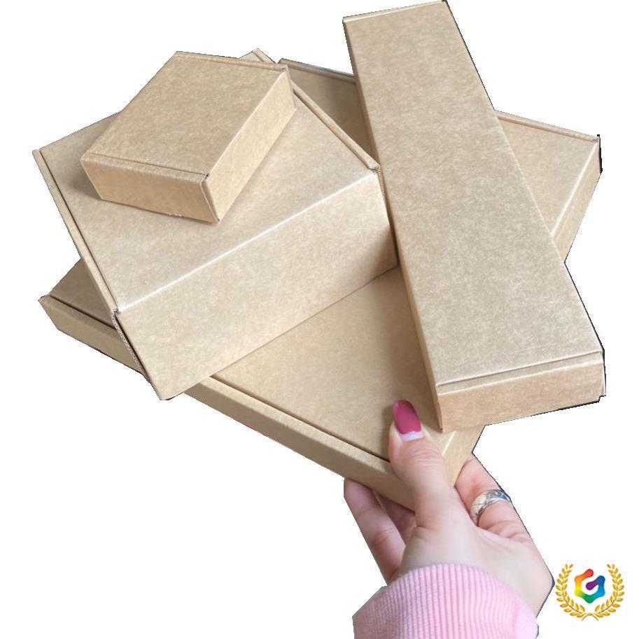 ✅宽度70MM 高度40MM 瓦楞三层特硬K级材质牛皮纸盒子空白印刷LOG