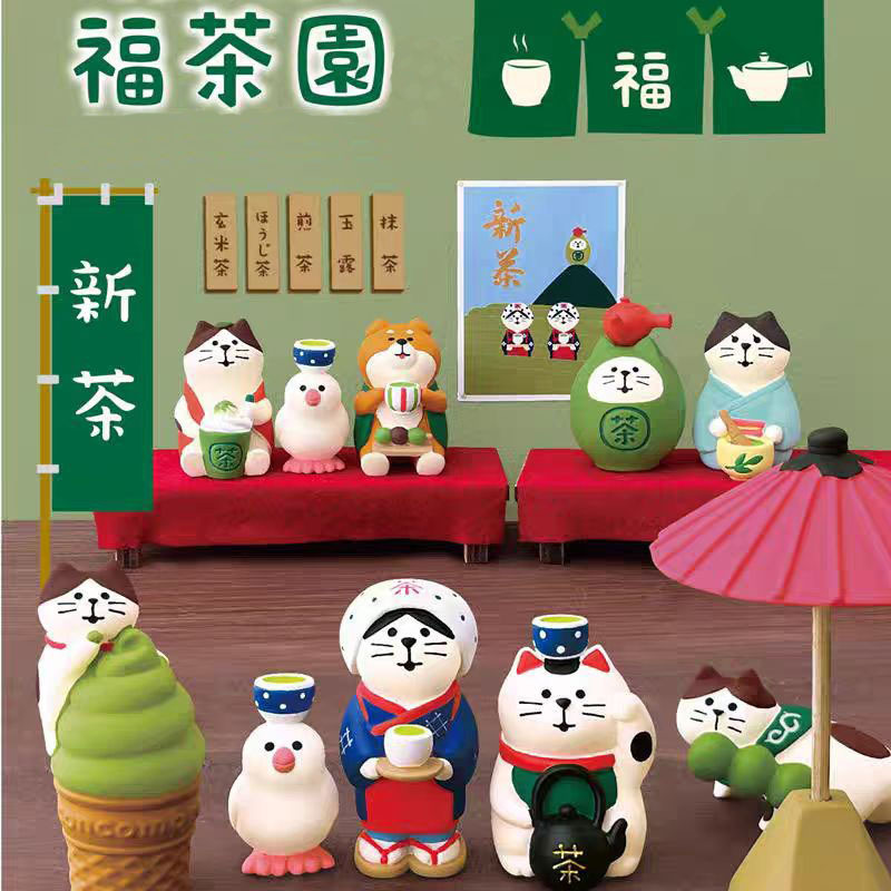 日式猫工艺品摆件 ZAKKA潮玩手办盲盒配件面包店装饰礼品树脂摆件|undefined